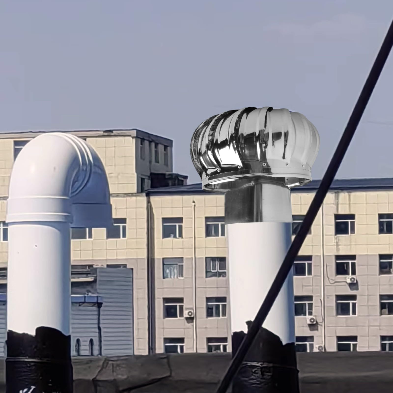 Gotowy kaptur 600 typ 110 mm turbiny wiatrowe otwory wentylacyjne wentylator 304 pokrywa wydechowa ze stali nierdzewnej 110 mm część elektronarzędzi