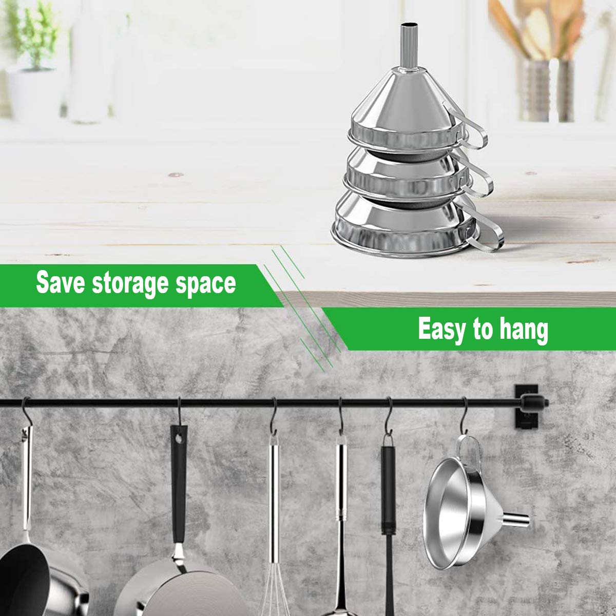 Imbuto Da Cucina In Acciaio Inox Con Filtro Integrato – Versatile E Resistente Per Cucina E Fai Da Te