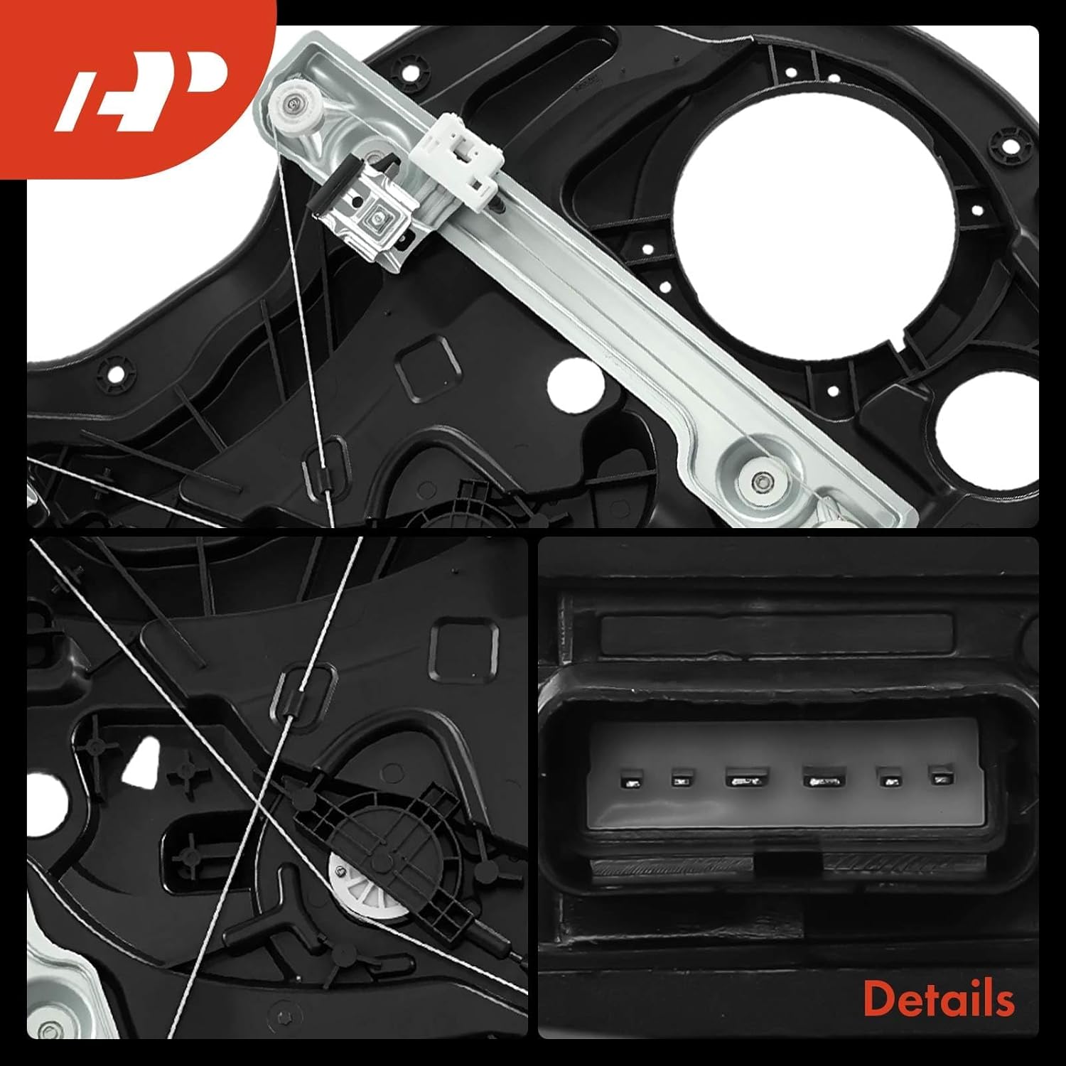 A-Premium Front Right Passenger Side Electric Power Window Regulator with Motor Compatible with Hyundai Elantra 2011-2016