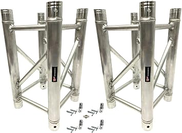 2PCS 1.64FT Aluminum DJ Light Stands Stage Truss Segment Fits All Major Name Brands 290mm.x290mm