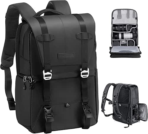 K&F Concept Camera Backpack, Camera Bags for Photographers Large Capacity