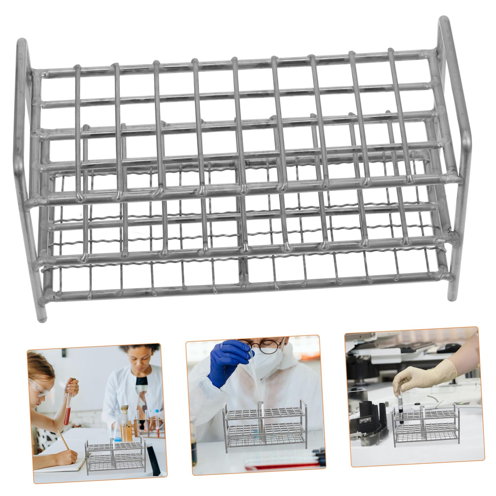Gradilla Para Tubos De Ensayo Organizador De Laboratorio Ranuras Soporte Para Tubos De Ensayo De Muestreo Expositor Para Química
