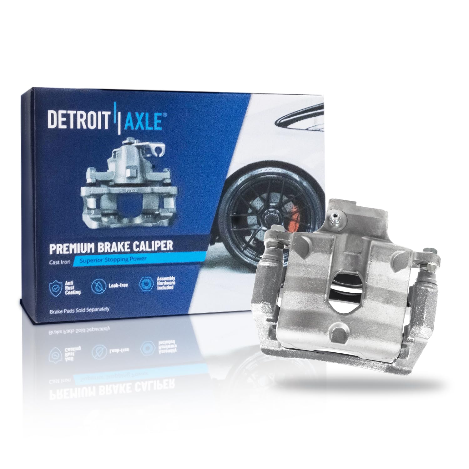 Detroit Axle - Rear Right Brake Caliper w/Bracket Replacement for 2008