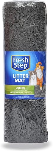 Fresh Step Tapete de arena jumbo de 47 x 35 pulgadas  Tapete grande para atrapar arena  Tapete de arena para gatos  Tapete de captura de arena fácil