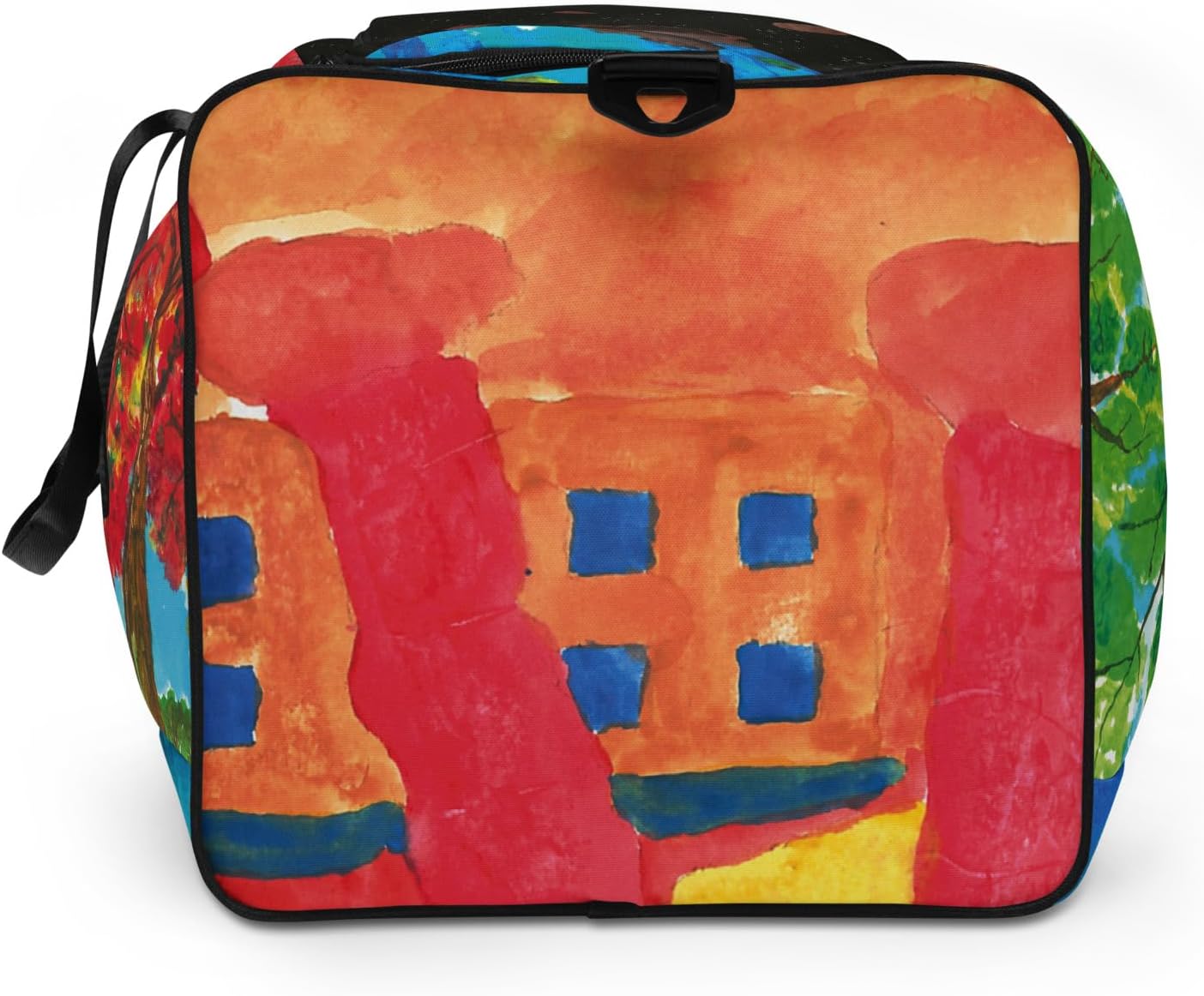 Multicolor Travel Duffle Bag with 10 Modern Painting Designs, Double Padded Handles, Adjustable Removable Shoulder Strap