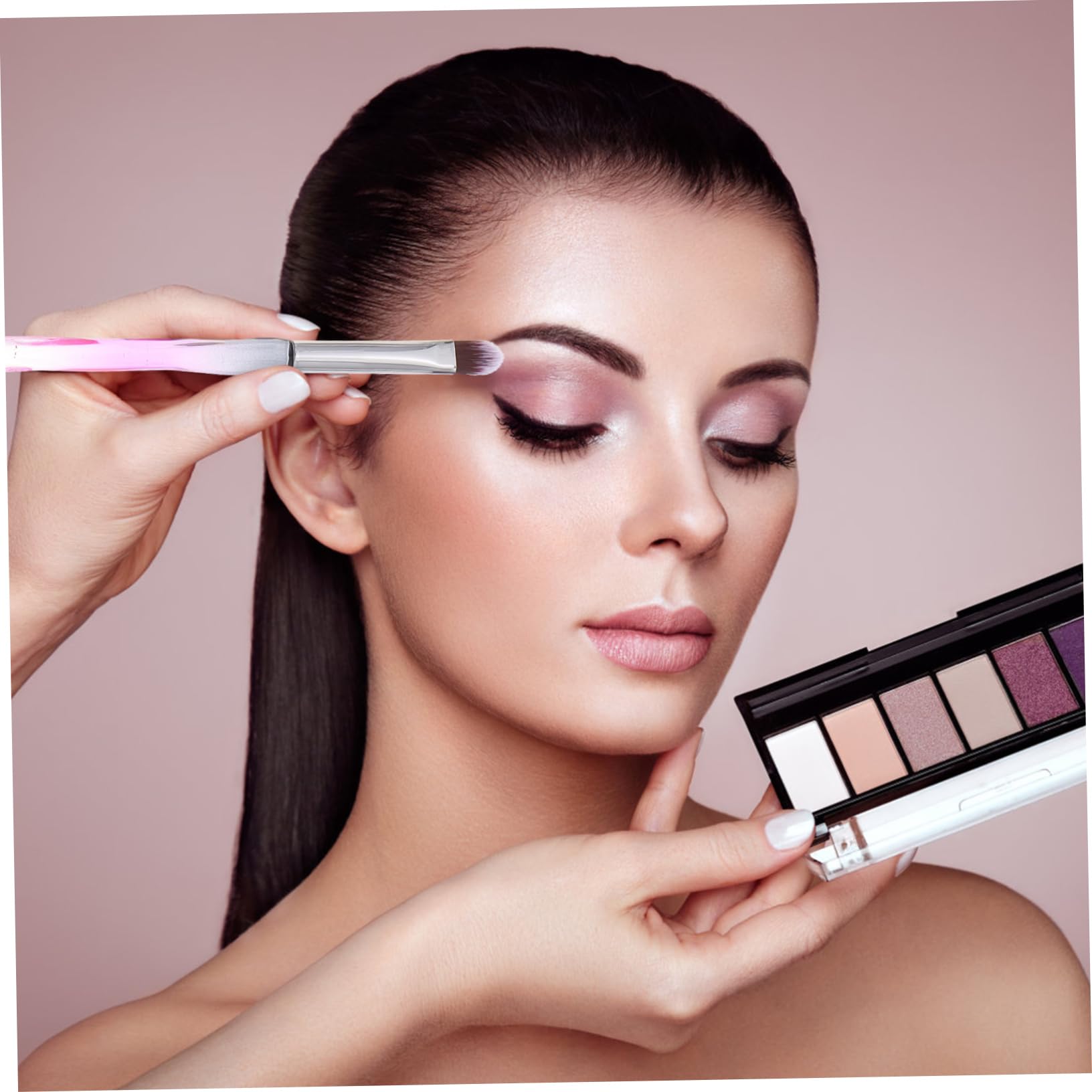 Healeved 30 Pcs Poignée En Plastique Pinceau De Maquillage Kit De Brosse À Poudre Filles Pinceau De Maquillage Pour Les Yeux Poudre Pour Le Visage Pinceau De