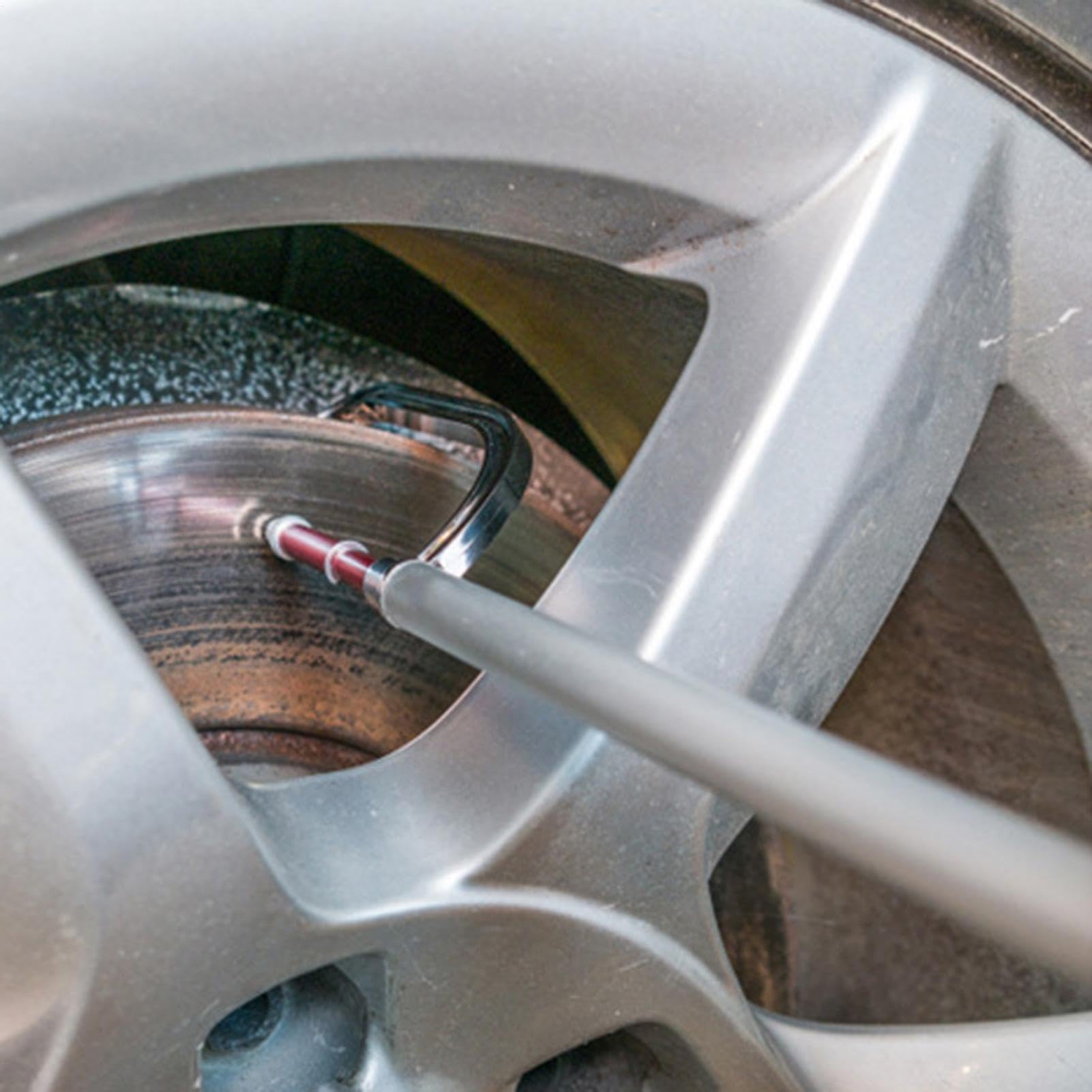 Outil de mesure du rotor de frein, jauge à disque de frein | 0-45 mm Aluminium Épaisseur d'Gauge d'étrier,Outil de détection d'épaisseur d'usure, étrier de profondeur Verniers pour moto