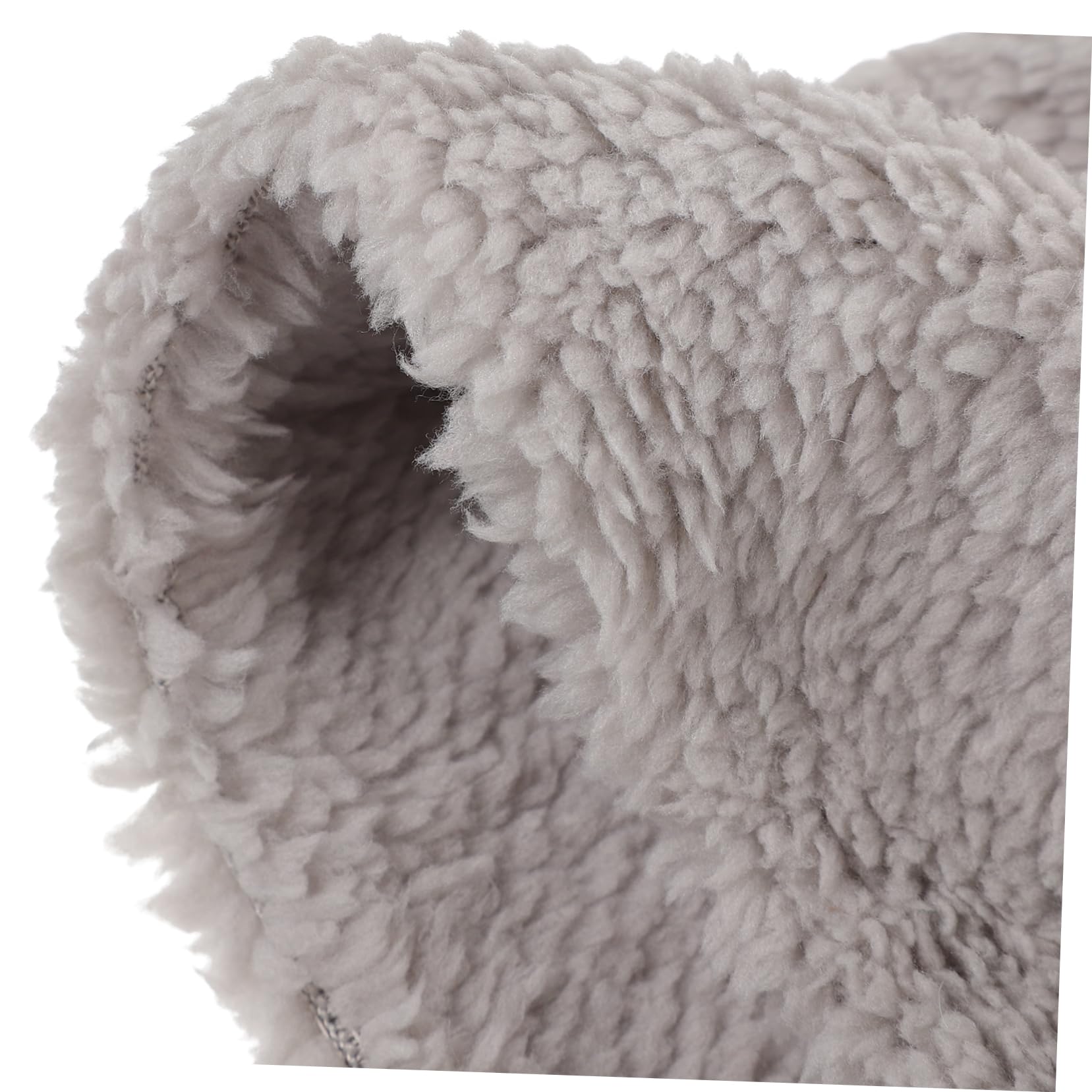 FAVOMOTO Outdoor Neck Warmer 1 Kids Hat and Scarf Winter Warm Hooded Scarf Soft Fleece Material Animal Grey