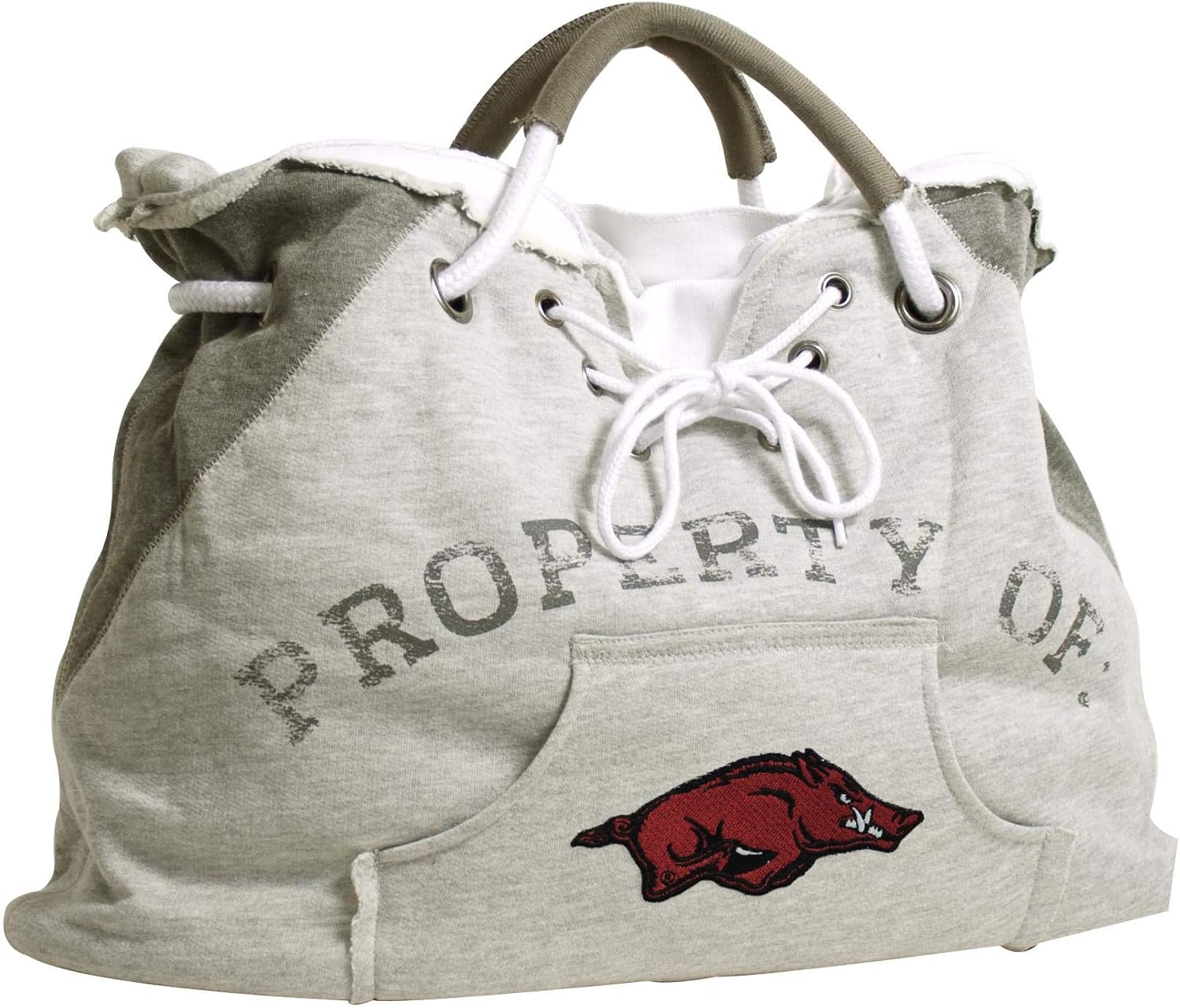 Littlearth Women's NCAA Hoodie Tote, 7" x 24.5" x 15.25", Gray