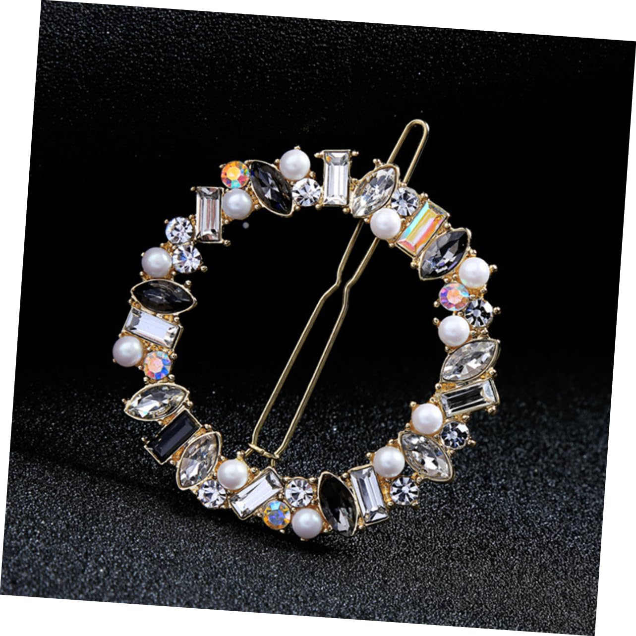 FRCOLOR 6piezas Pasadores De Pelo Geométricos Rhinestones Accesorios Coloridos Para Mujeres De Cabello Chic y Atractivas Para Ocasiones