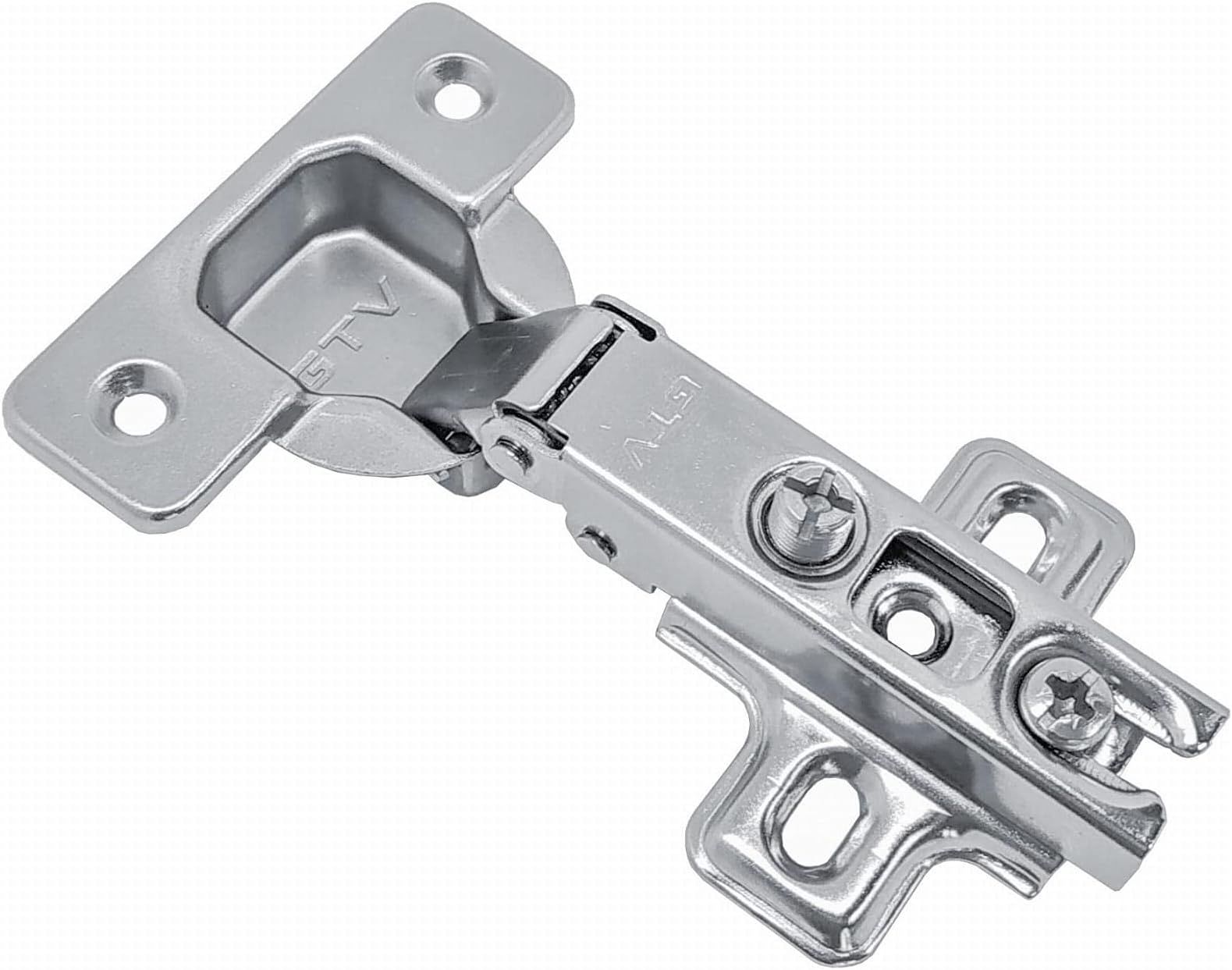 35mm 165 Degree Kitchen Wardrobe Door Hinge Angular + Screws by