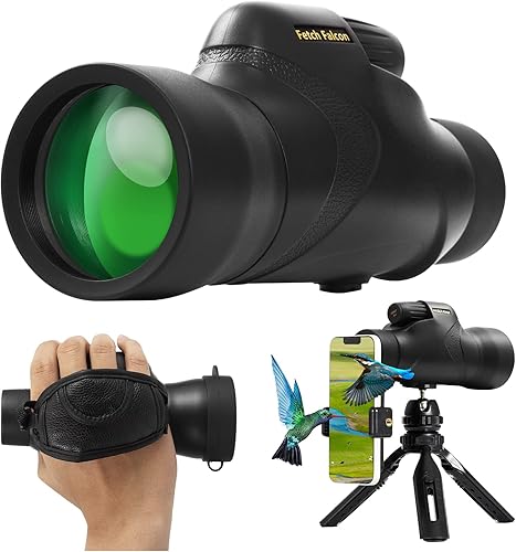 Miniatura 1 de Fetch Falcon 12 x 50 ED IPX7 - Monocular lleno de nitrógeno BAK-4 (quinta generación 2023, ocular de 10.0 in de alta potencia, resistente al agua
