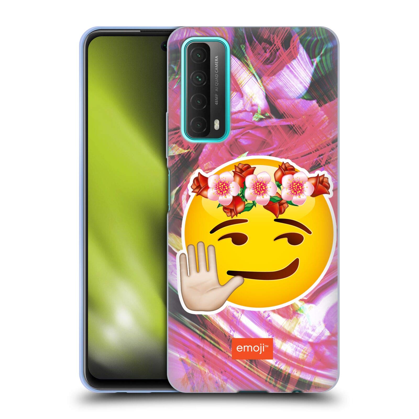 Head Case DesignsOfficially Licensed emoji® Smirk Solos Soft Gel Case Compatible With Huawei P Smart (2021)