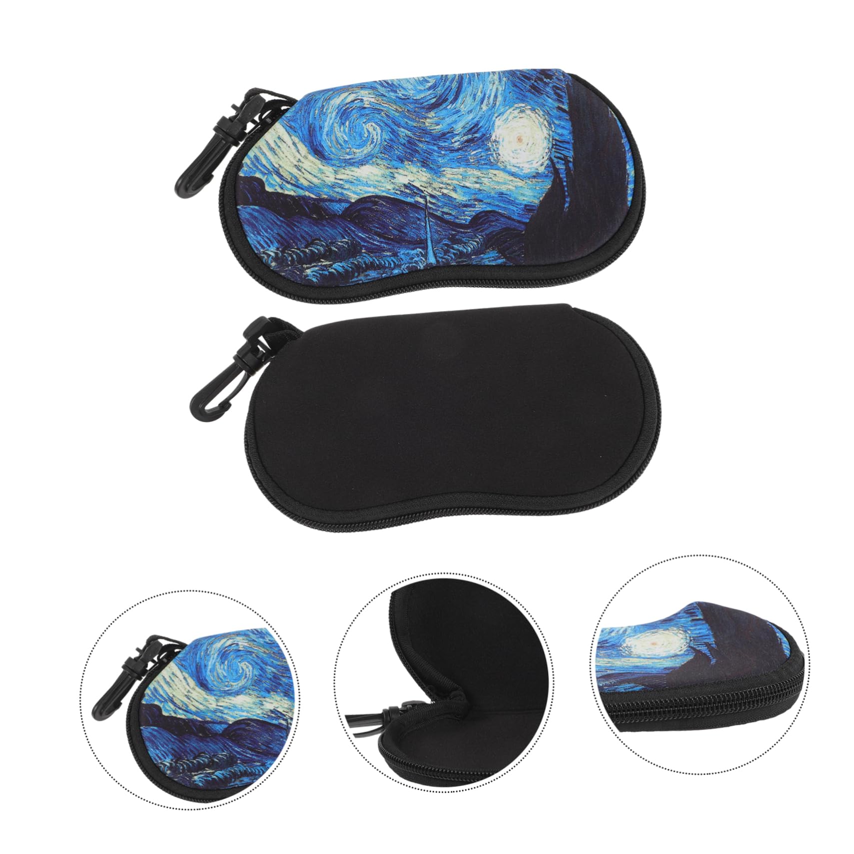 BESPORTBLE Sunglasses Organizer Estuche Gafas De Sol Titular De Gafas Bolsa Viajar Portátil Organizador De Viaje Para Gafas De Sol Estuche De Anteojos De Cuero Neopreno
