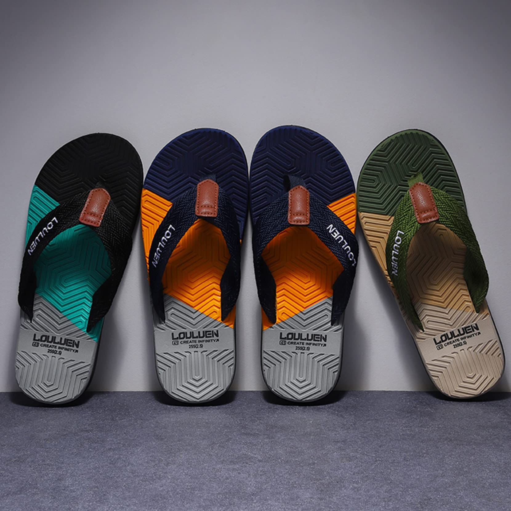 Tongs Homme Plage Tongue Confortable Claquette Antidérapante Ete Flip Flop Légères Sandales Piscine,Taille 39-48 EU