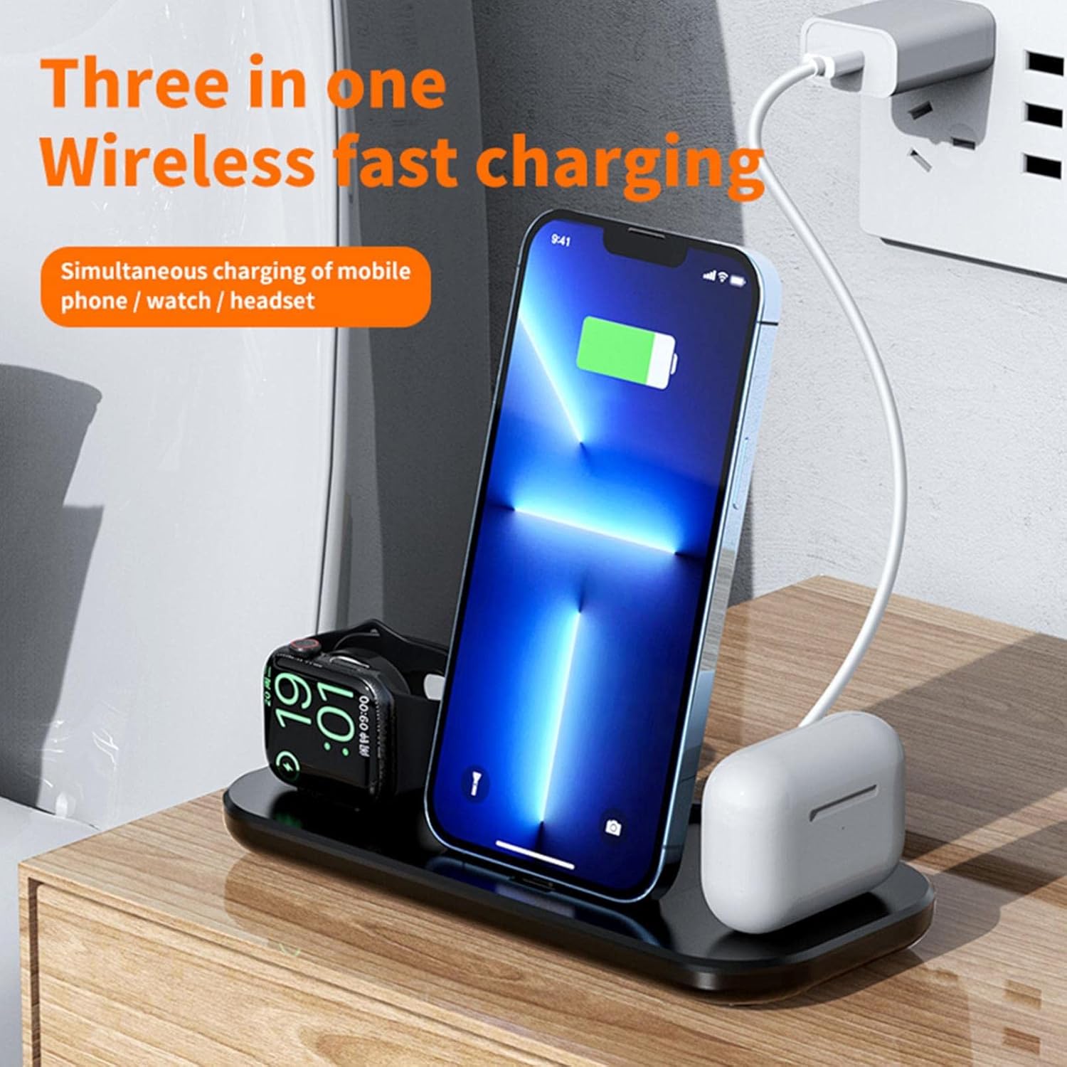 new upgrade 3 in1 wireless charger stand minimalist fast magnetic wireless charger pad station dock for multiple devices 15w wireless charger stand co
