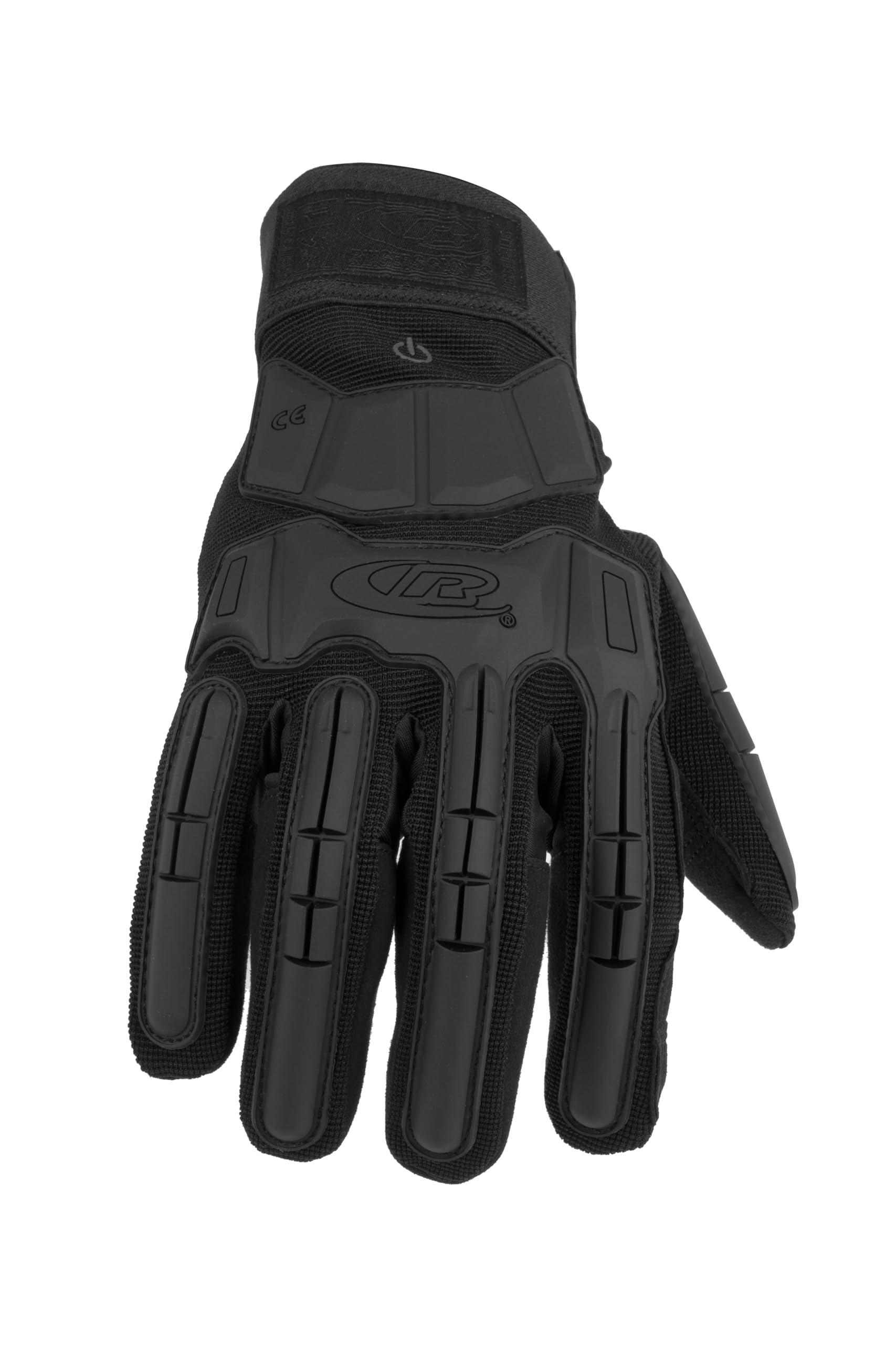 Ansell Ringers R163 Universal-Sicherheitshandschuhe, Extra-robuste schlagfeste Profi-Arbeitshandschuhe, Tastsensible Industrie-Handschuhe, Touchscreen, Männer und Frauen, Schwarz, Größe M (1 Paar)