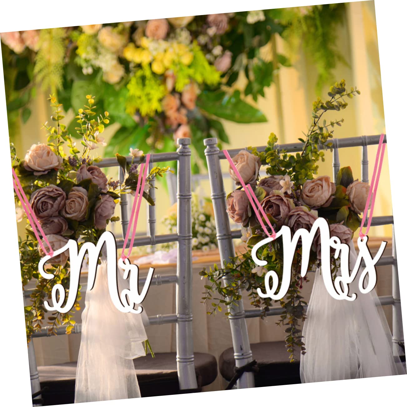 STOBAZA 3sätze Hochzeitsdekoration Holzschild Mr Mrs Hängeschild Für Stühle Stilvolle Hochzeitsaccessoires Dekorative Schilder Für Brautpaar Leicht Und Kompakt Für Hochzeitstag Und