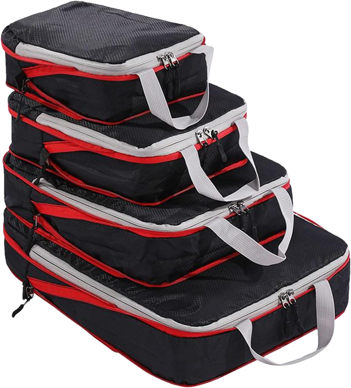 Cubi di imballaggio a compressione – 10.63×8.27×2.76 pollici Borse per organizzatore per bagagli per crociera, vacanza con facile utilizzo, sacchetto da viaggio per casa in movimento, dormitorio, campo