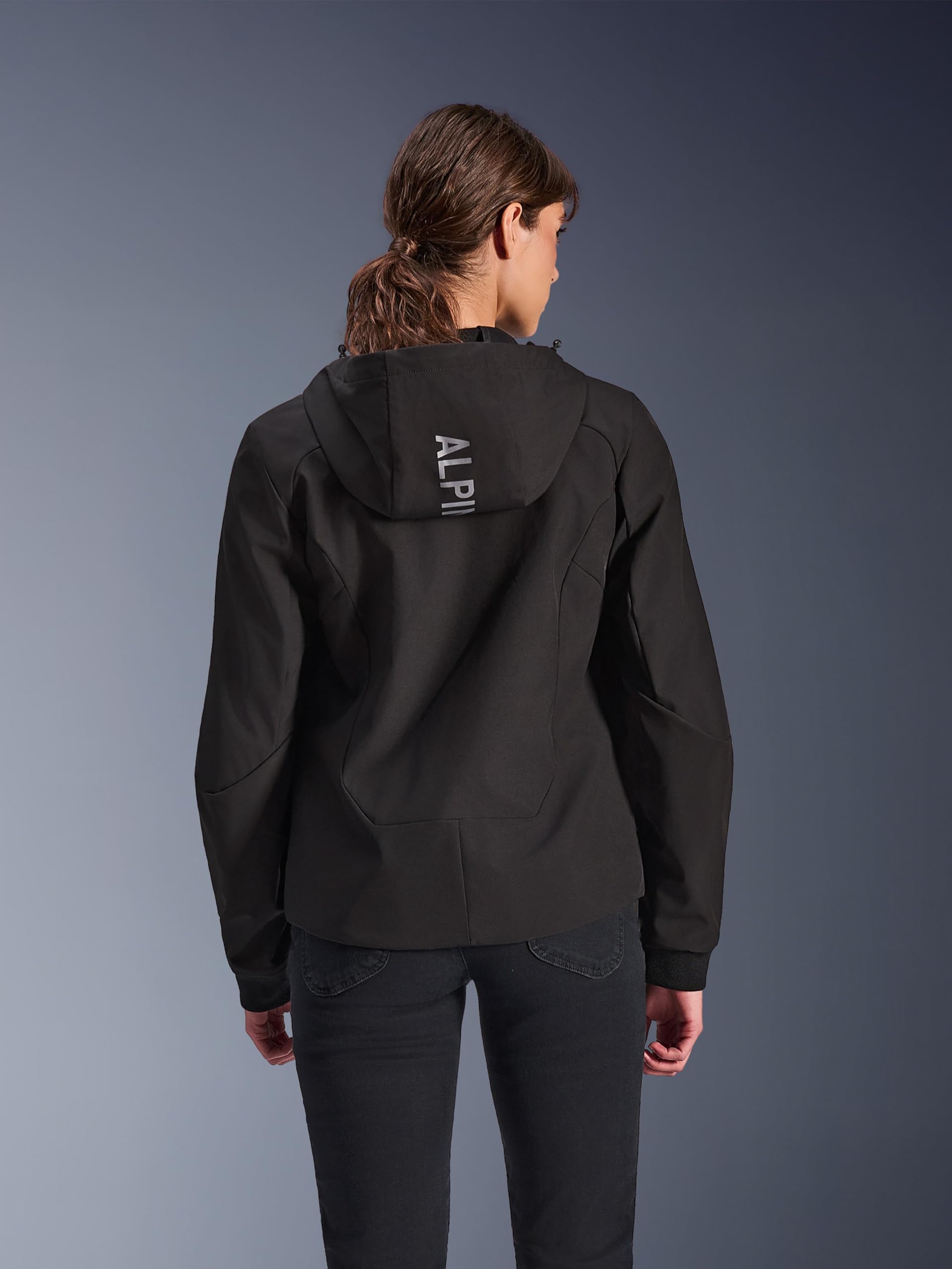 Alpinestars Stella Radium Tech Sweat à capuche moto pour femmes, noir, XL | Étanche