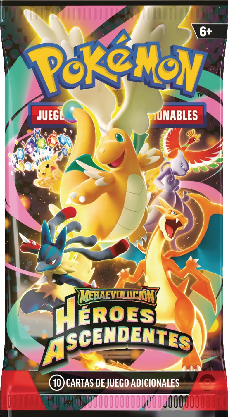 Pokémon: Lote de Sobres de Mejora de Megaevolución-Héroes Ascendentes (6 Sobres de Mejora)