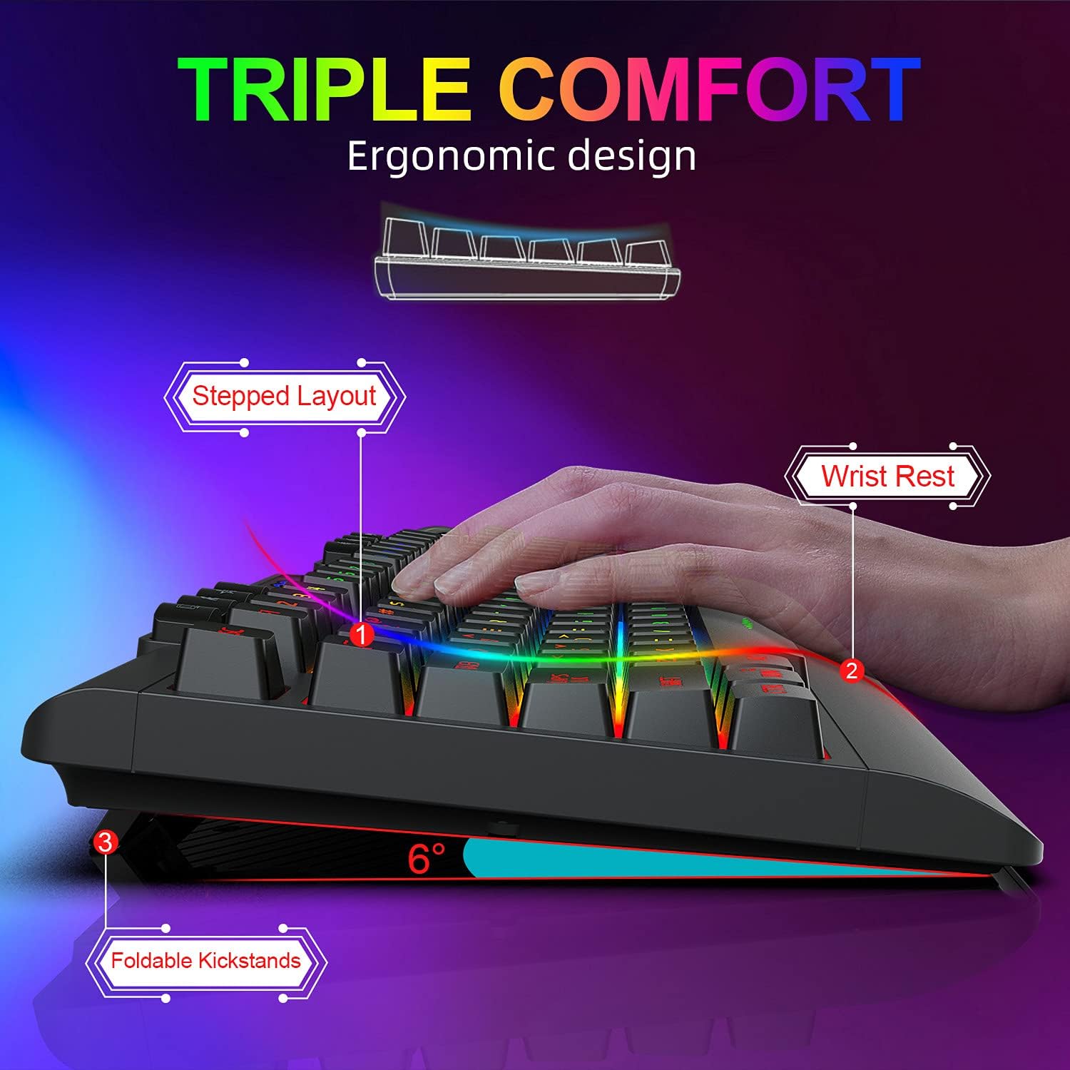 Bеѕt Quаlіtу 🔥 HETOETF Wireless Gaming Keyboard and Mouse,Rechargeable Backlit Keyboard Mouse with 4000mAh Battery,Mechanical Feel Gaming Keyboard,7 Color Gaming Mute Mouse,Gaming Mouse Pad for PC Gamers (Black) 70% оƒƒ Dіѕсоunt HETOETF Wireless Gaming Keyboard and Mouse,Rechargeable Backlit Keyboard Mouse with 4000mAh Battery,Mechanical Feel Gaming Keyboard,7 Color Gaming Mute Mouse,Gaming Mouse Pad for PC Gamers (Black)