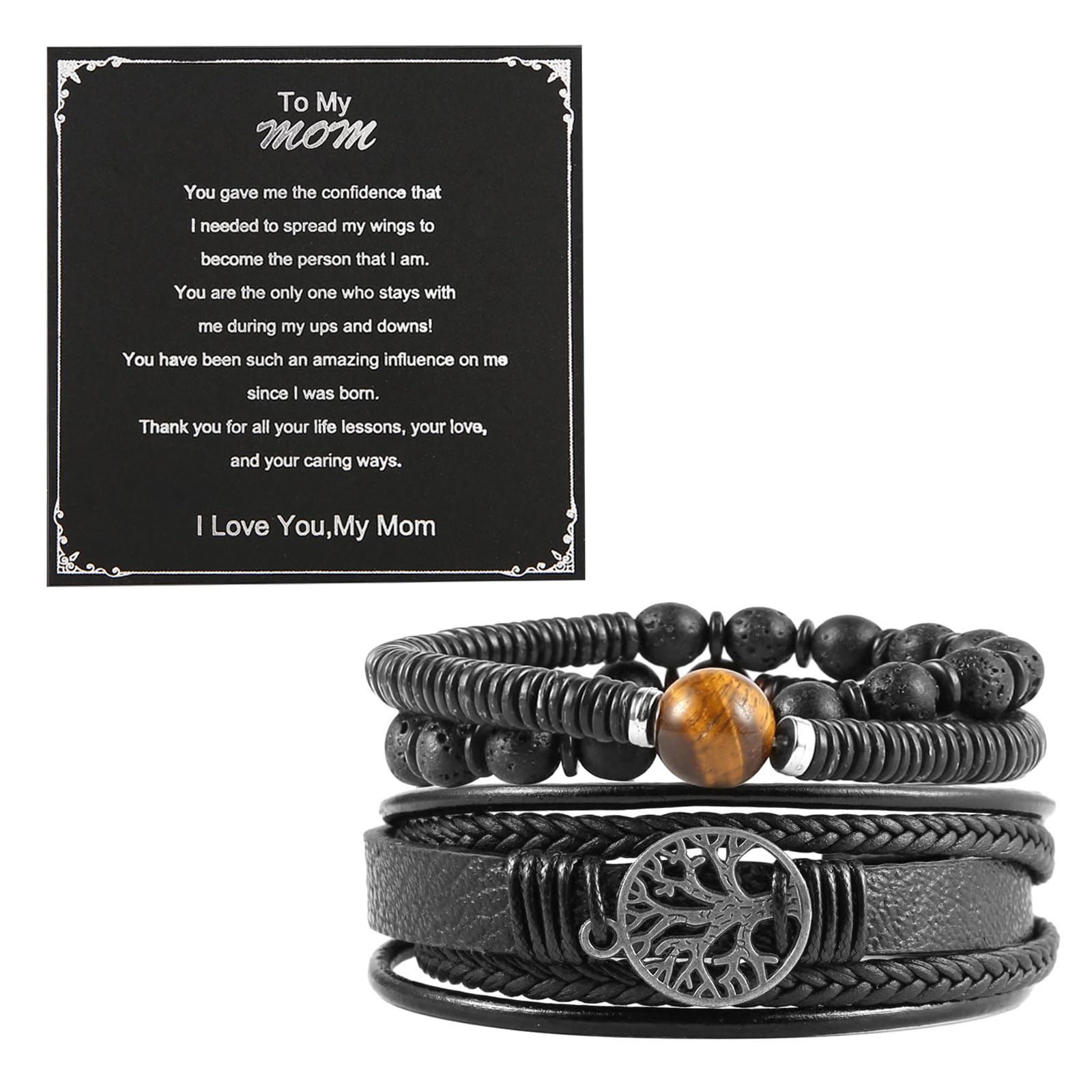 HZMAN Viking Leather Bracelet - Adjustable Wide Cuff With Celtic Knot Design