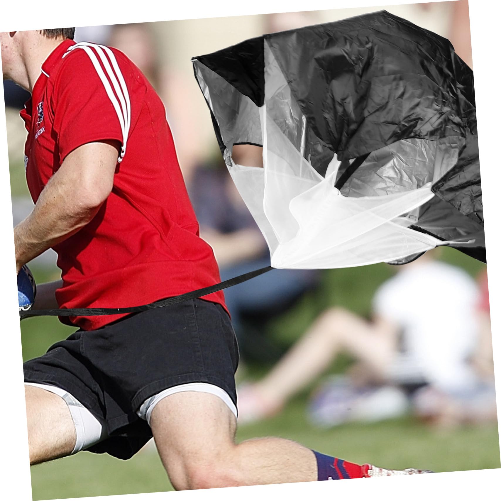 VICASKY Parachute de Résistance pour Garçon et Filles en Tissu Oxford 210D, Parachute de Résistance Portable pour Gymnastique Parapluie Thème Football
