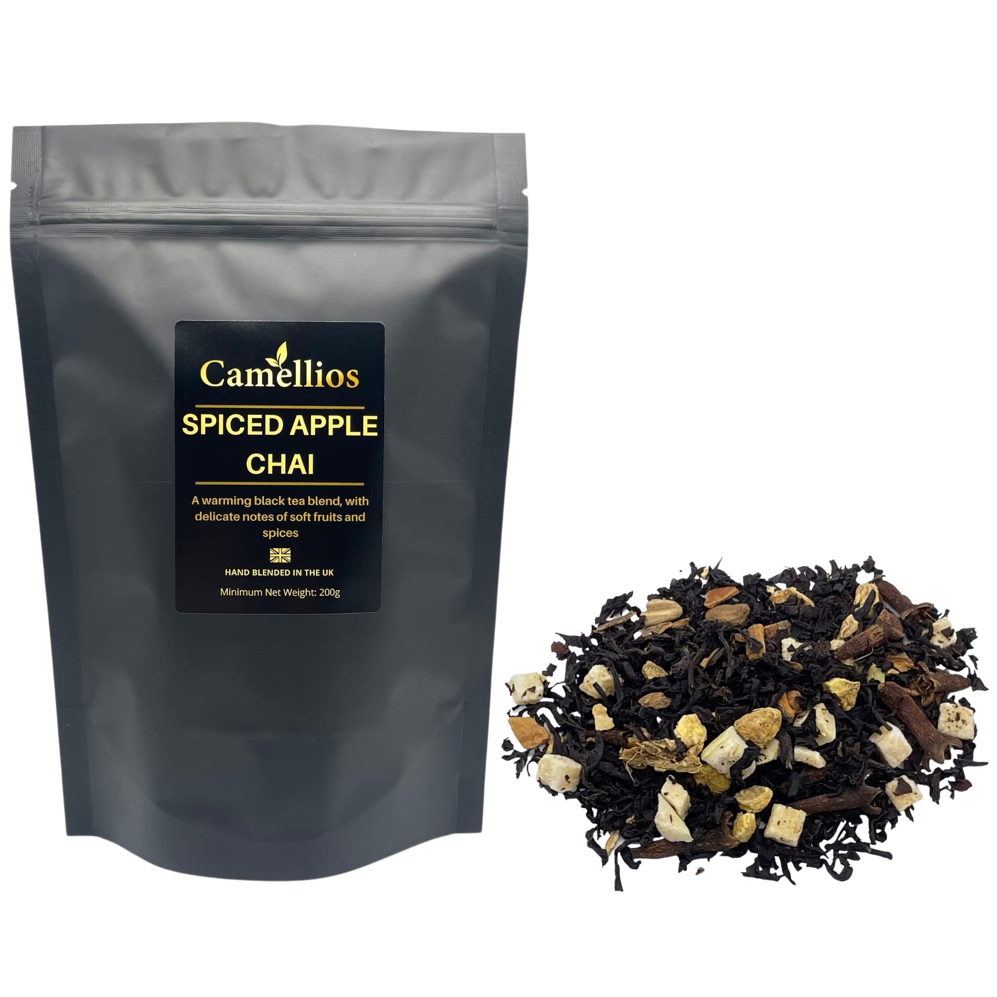 Spiced Apple Chai, Black Loose Leaf Tea, Camellios (7oz)