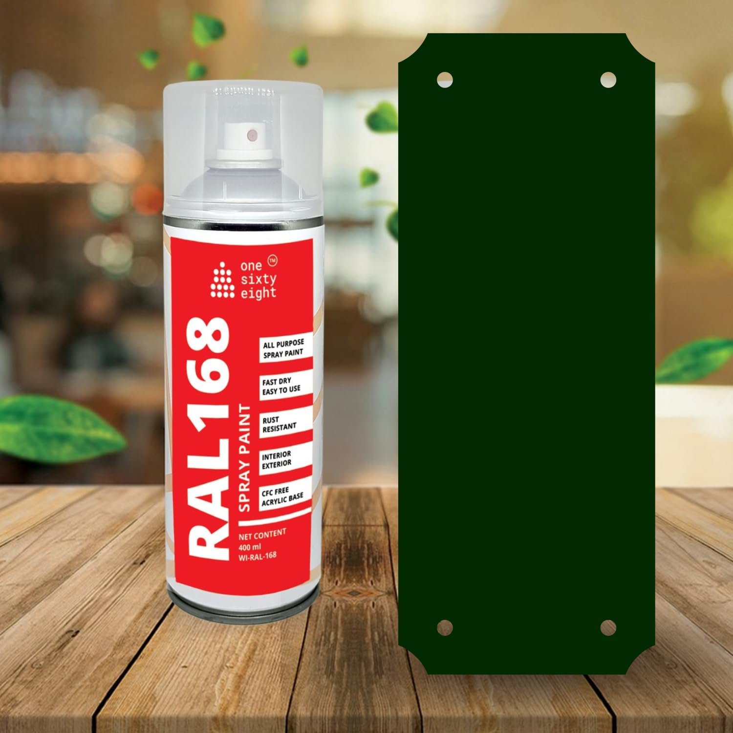 one sixty eight RAL 168 Multipurpose Color Paint Spray, RAL shade Spray Paint 400 ml (Dark Green) (B09Z8MQW3Z) Amazon Price History, Amazon Price Tracker