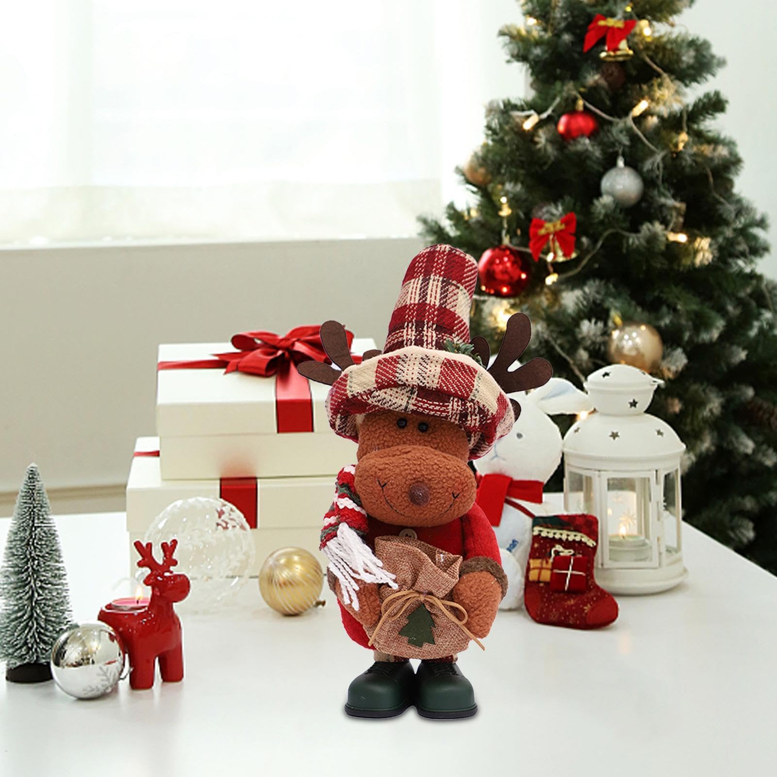 Peluche Natalizi Allingrosso Morbidi E Ripieni Babbo Natale, Alce E Pupazzo Di Neve Personalizzati In Varie Dimensioni Graziose Decorazioni Natalizie Da 2,43 € | DHgate