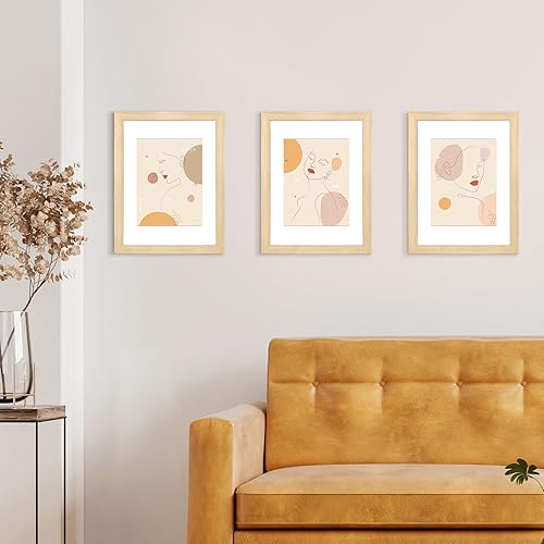 Vista 215 de LaVie Home - Portarretratos de 18 x 24 pulgadas, fotos de 16 x 20 pulgadas con paspartú, de 18 x 24 pulgadas sin paspartú, plexiglás pulido, Negro