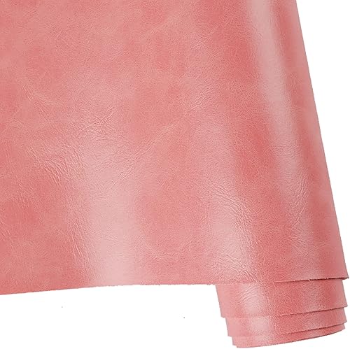 Vista 13 de Ramya Rollo de hoja de piel sintética color rojo claro liso de 12 x 53 pulgadas, tela de piel sintética muy adecuada para hacer, aretes de cuero