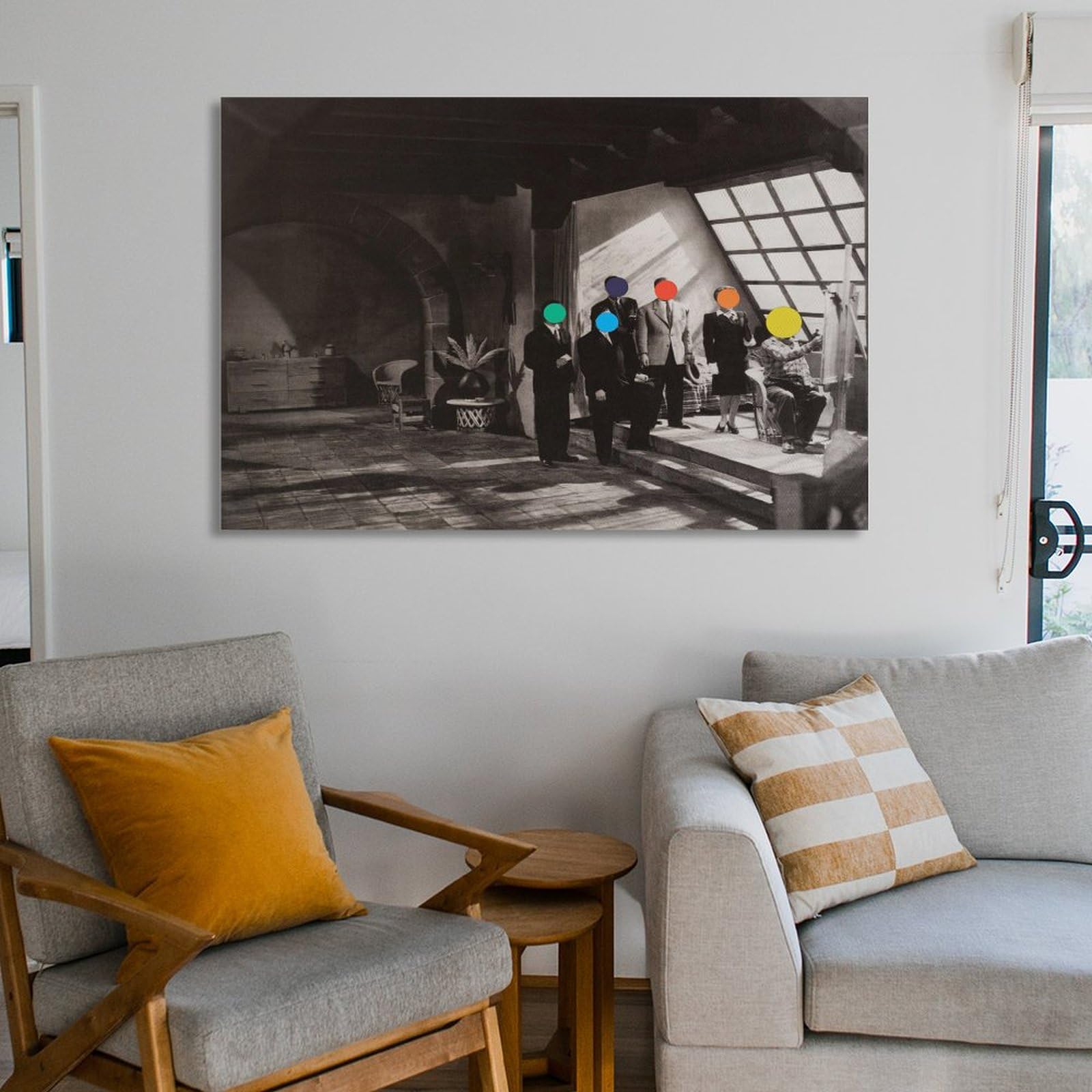John Baldessari ポスター 絵画 アート 雑貨 写真 美術品 椅子 Amazon.com: JIANPIN John Baldessari Placard Studio Prints Canvas