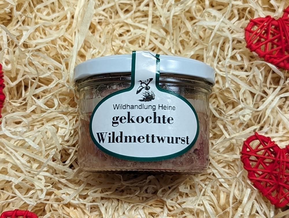 REGIONALA24 - gekochte Wildmettwurst Handmade Manufaktur kochtes Mett Wildwurst