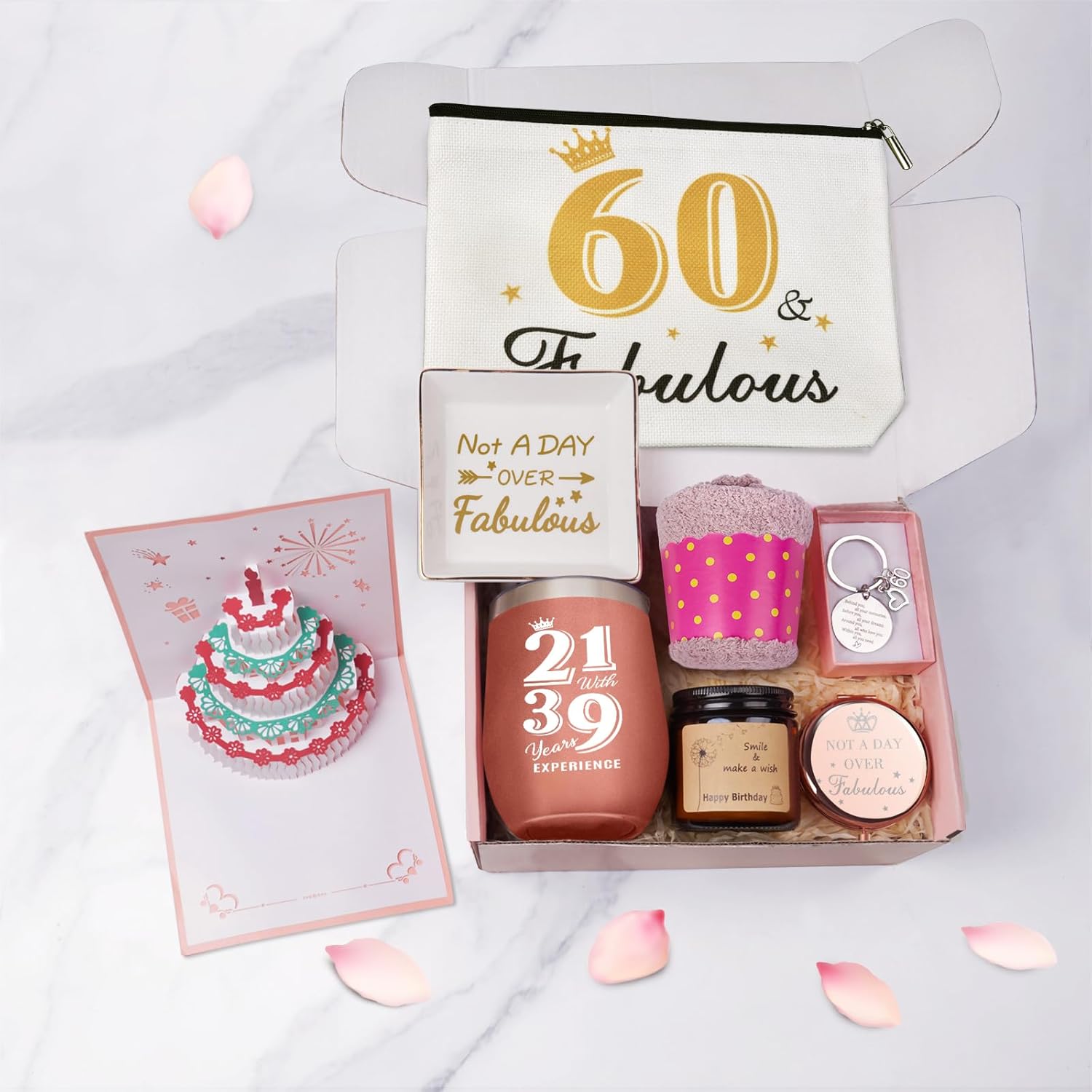 60th Birthday Gifts For Women, Happy 60th Birthday Gifts For Her Best Friend Mom Sister Wife Girlfriend Coworker Turning 60, Gift For 60 Year Old Woman Birthday Unique, Funny Birthday Gift Box Ideas - Image 2
