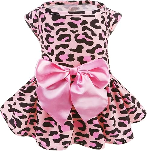 Miniatura 81 de PUPTECK Vestido de Navidad para perro, disfraz de cachorro, ropa para perros pequeños con falda de lazo, pijama Rojo (Navidad)