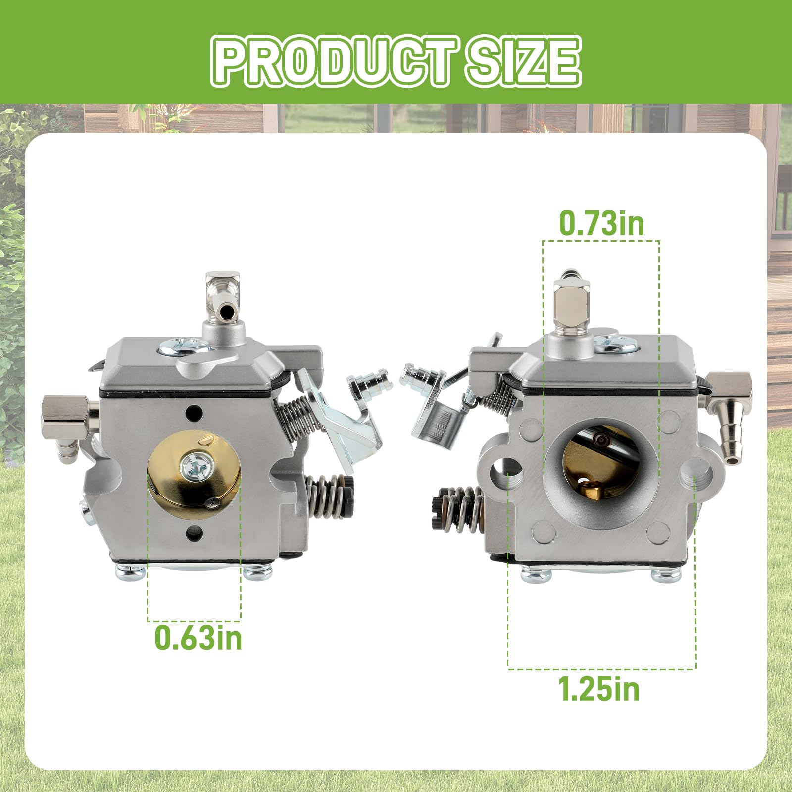 Kit Riparazione Carburatore Walbro K10-WAT Per Motosega Stihl 028AV, 031AV, 032, 032AV &ndash; 2 Kit, Confezione Iridescentgarden