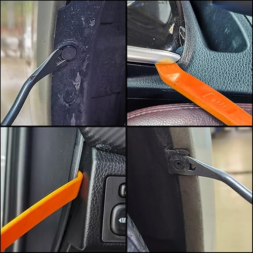 Miniatura 7 de Kit de 155 clips de retención de automóvil, clips universales para parachoques y sujetadores, clips de plástico para panel de moldura de puerta de