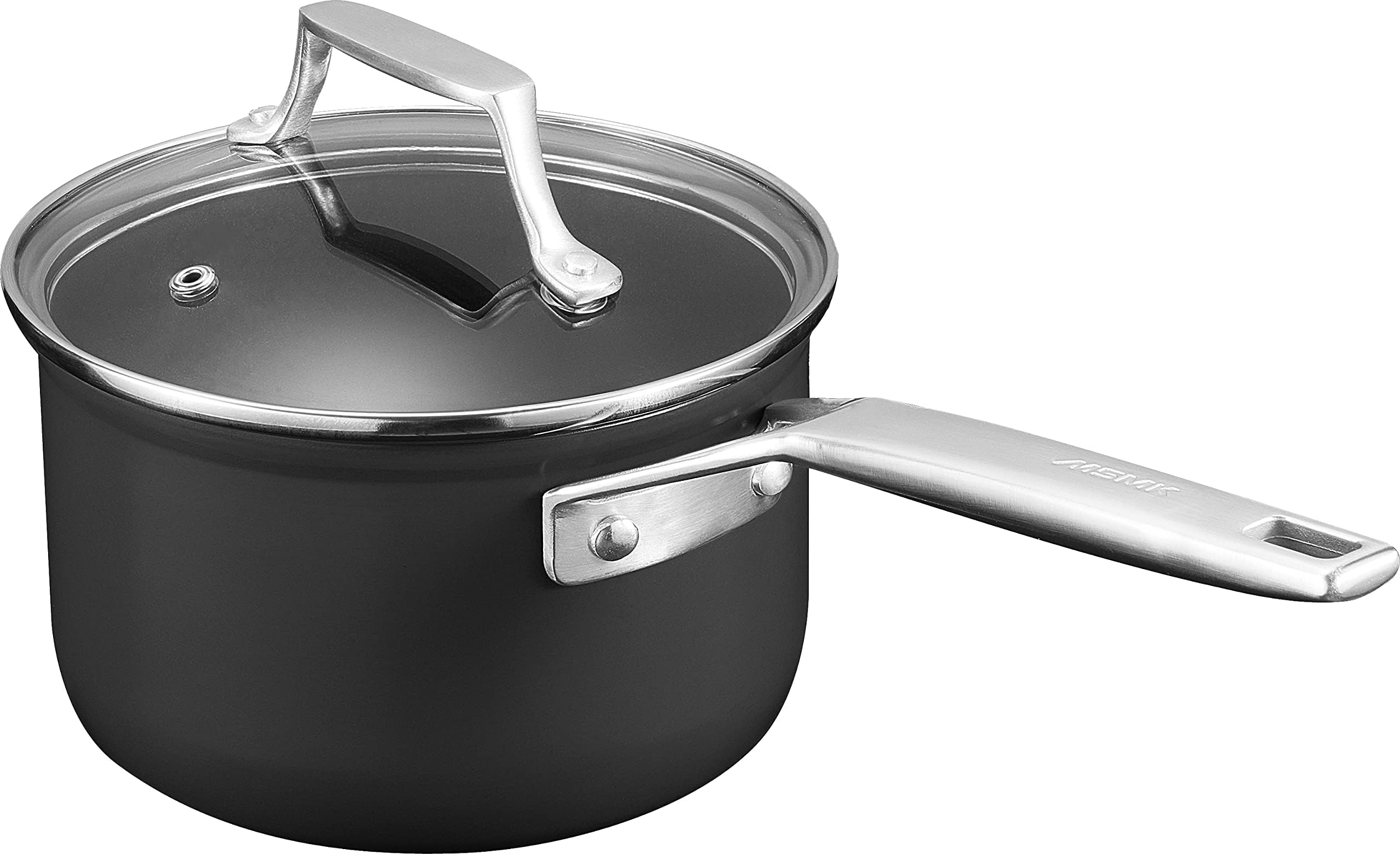 Sponsored Ad - 1.5 Quart Saucepan with lid, Burnt also Non stick, Induction, Scratch-resistant, Small Cooking Pot