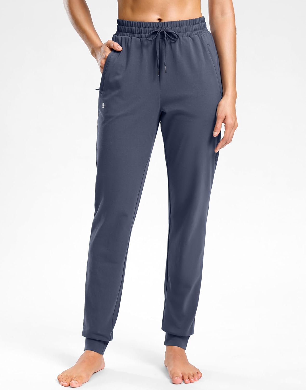 G Gradual Women's 30"/32"/34" Inseam Tall Sweatpants Cotton Joggers with Zipper Pockets Yoga Lounge Athletic Pants for Women - Image 2