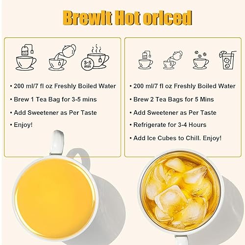 Miniatura 8 de Bolsas de té de cúrcuma jengibre y canela orgánicas, té de hierbas de jengibre y cúrcuma, 150 bolsas de té, 100% natural, mezcla hecha a mano, sin