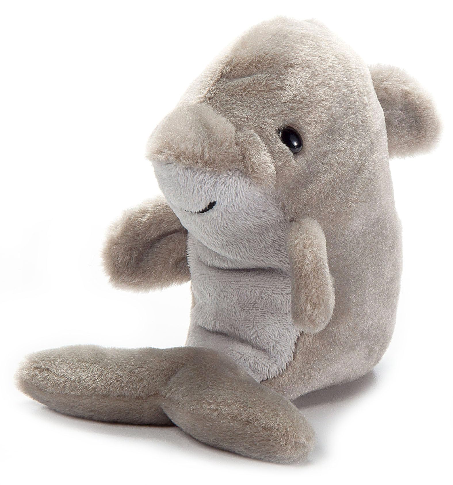 The Petting Zoo Dolphin Stuffed Animal Plushie, Gifts for Kids, Nuggetz Sealife Animals, Grey Dolphin Plush Toy, 6 inches