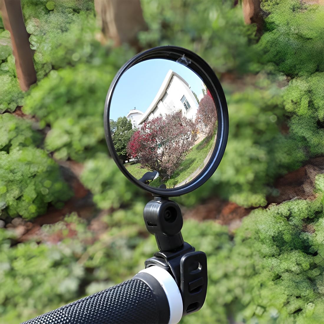 2 szt. Lusterko wsteczne rowerowe, 360° obrotowe HD lusterko wsteczne do roweru, uniwersalne elektryczne lusterko rowerowe 15-35 mm kierownica do skutera