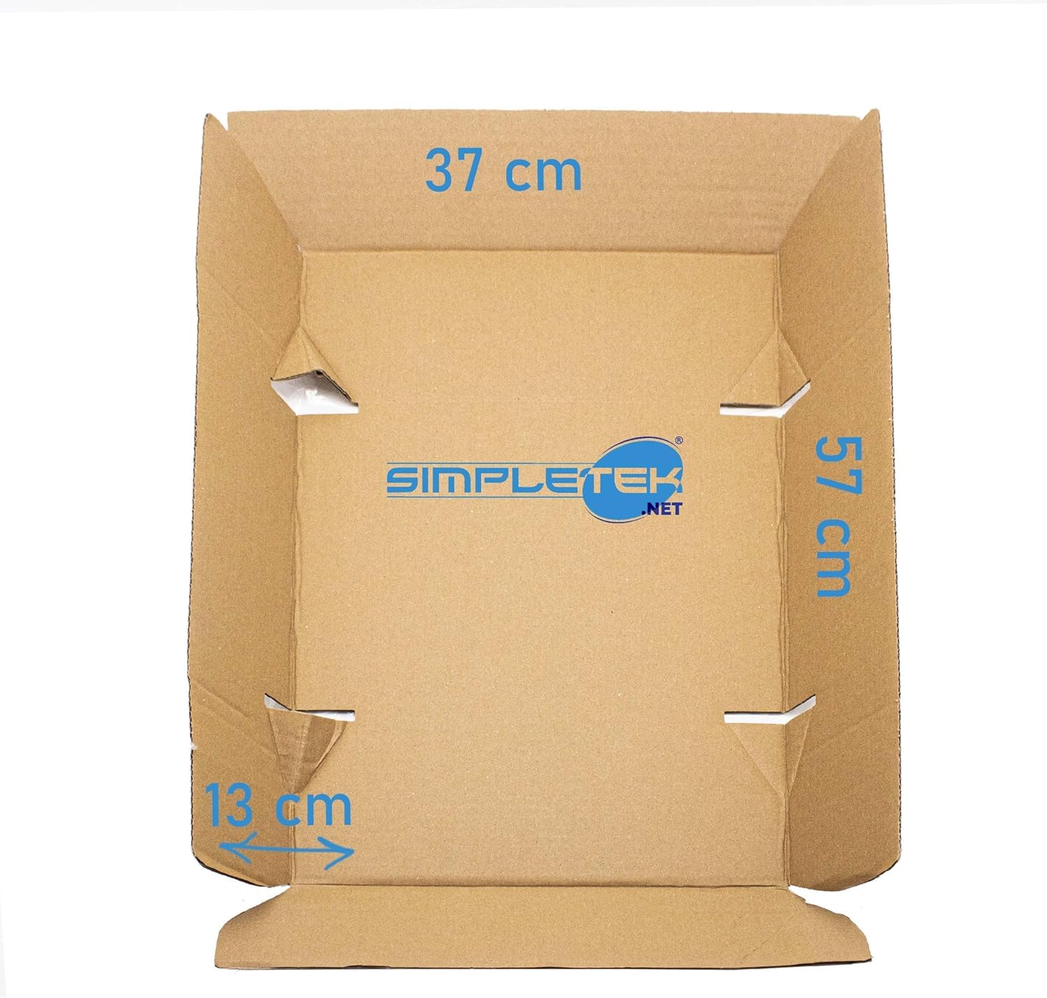 SIMPLETEK 5 x wewnętrznych kartonowych pudełek foliowych na notebooka, minikomputery i akcesoria | opakowanie ochronne do zawieszania, 57 x 37 x 13 cm