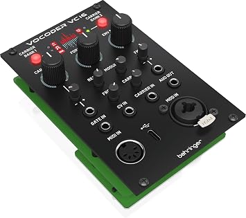 Behringer VOCODER VC16 High-Resolution 16-Band Vocoder Module for Eurorack, 6 Synthesis Engines, 6 Digital Oscillators, MIDI/CV Control, Eurorack Ready
