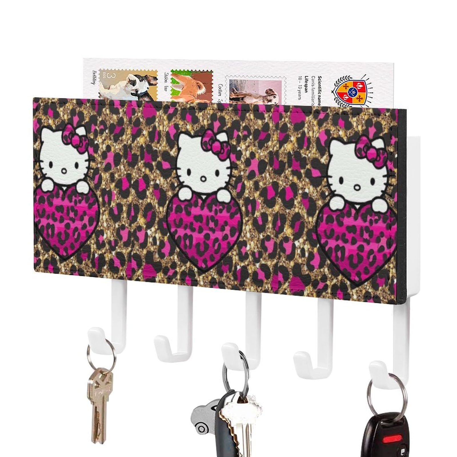 ハローキティ　キーホルダー　フックケース Amazon.co.jp: ハローキティ ヒョウ柄 キーケース 6連フック PU