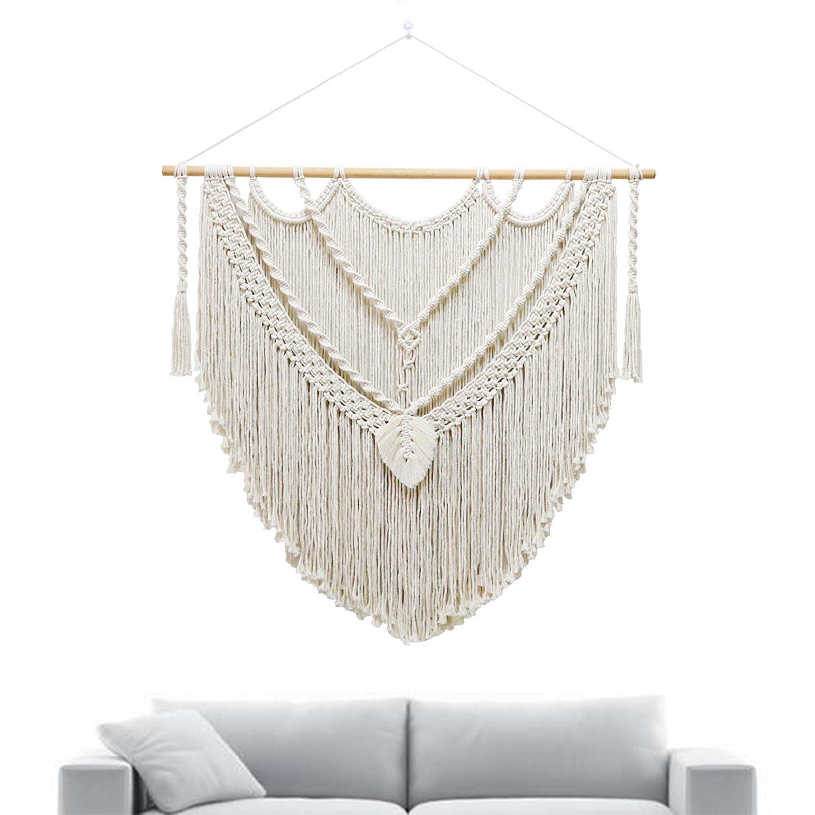 Tapisserie murale en macramé en coton personnalisée, design imprimé sur mesure d Tapisserie murale en macramé en coton personnalisée, design imprimé sur mesure d