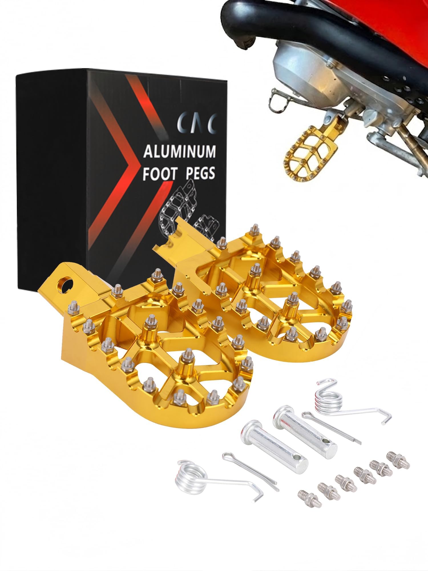 JFG RACING Universal Dirt Bike Foot Pegs