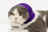 Vista 10 de Cubierta calmante para las orejas de perro, orejeras de perro con ansiedad y ruido, protección contra el ruido, para baño, color azul, M